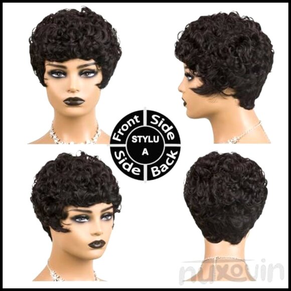 Short Pixie Cut Human Hair Wig Glueless Lightweight Breathable Tangle Free main image 5